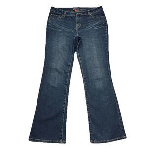 Apt 9 Bootcut Jeans 12 (33x30.5) Dark Wash Blue Mid Rise Denim Stretch Womens